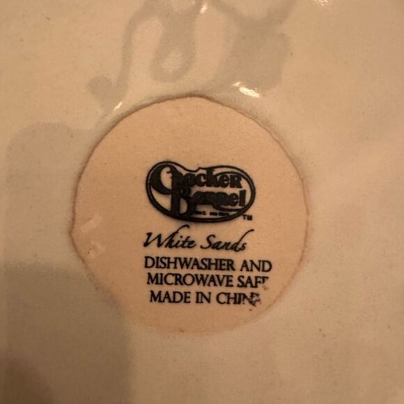 Cracker Barrel White Sands Coastal Salad Plates Set of 4  🦀 🌟 🐚 🪸 - Picture 6 of 6